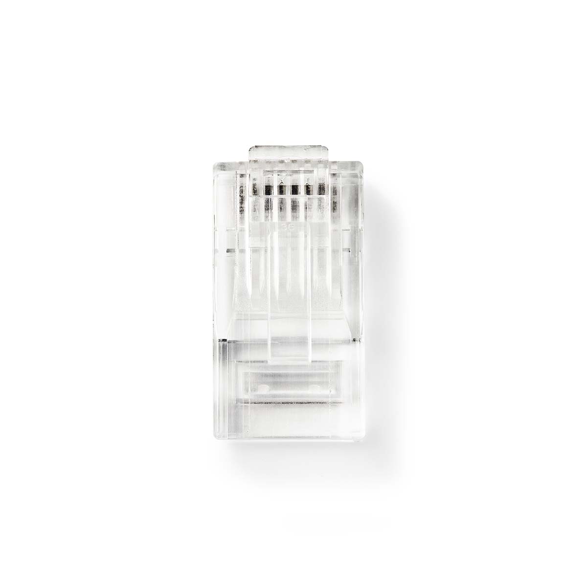 Nedis Connecteur RJ45  Mâle  Stranded UTP CAT5  Droit  Plaqué or  10 pièces  PVC  Transparent  Boîte