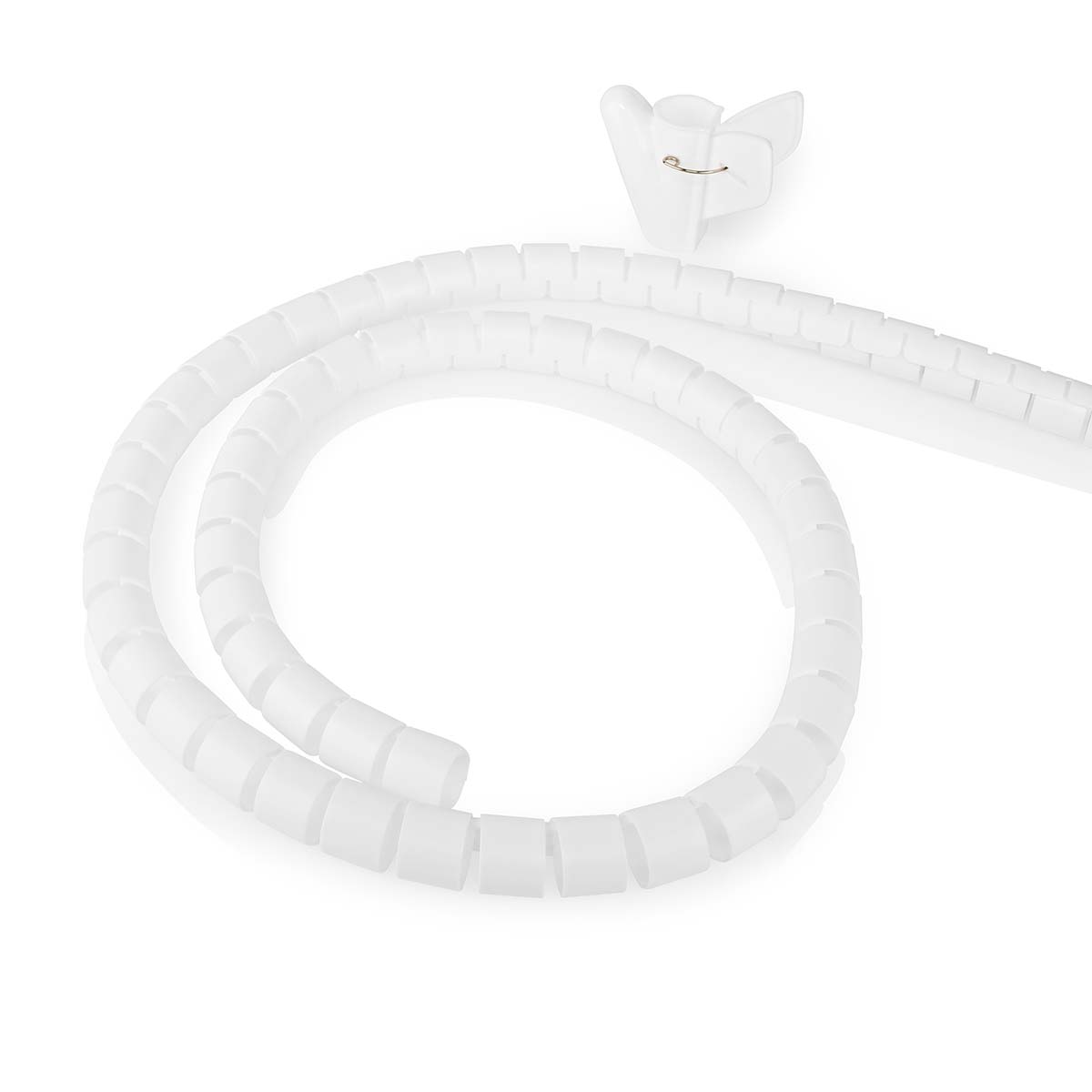 Nedis Gestion des câbles  Manchon en spirale  1 pièces  Épaisseur maximale du câble: 28 mm  PE  Blanc