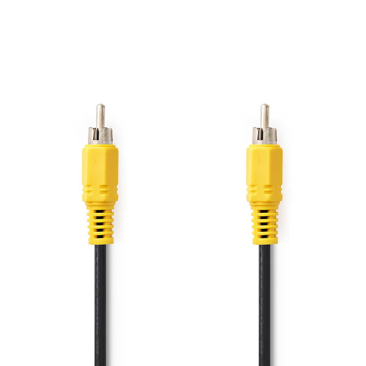 Nedis Câble vidéo composite RCA Mâle RCA Mâle Plaqué nickel 480p 5.00 m Rond PVC Noir Label