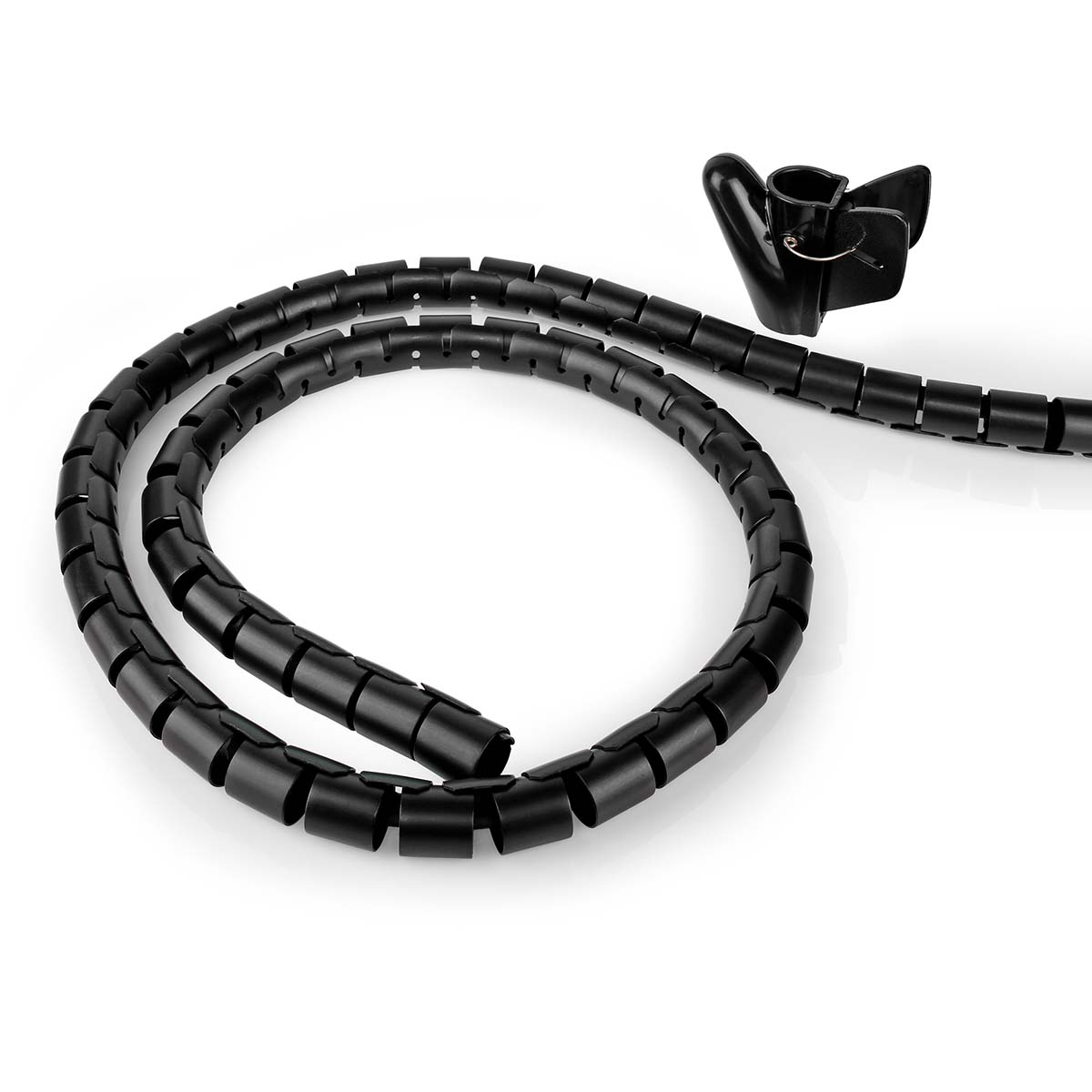 Nedis Gestion des câbles  Manchon en spirale  1 pièces  Épaisseur maximale du câble: 32 mm  PE  Noir