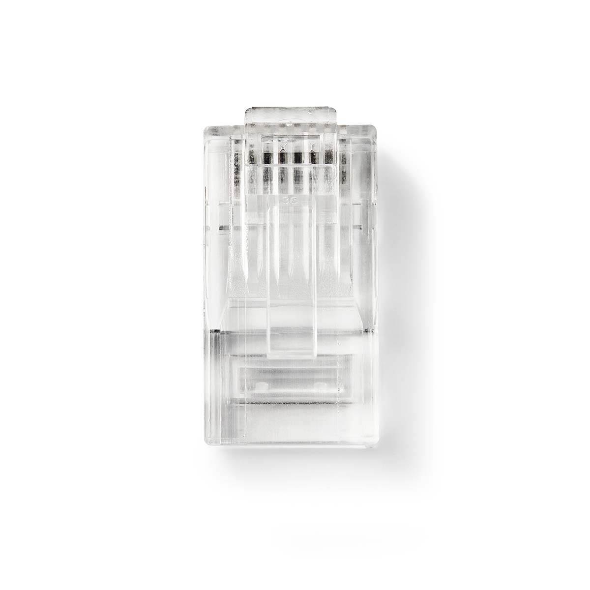 Nedis Connecteur RJ45  Mâle  Stranded UTP CAT6  Droit  Plaqué or  10 pièces  PVC  Transparent  Boîte