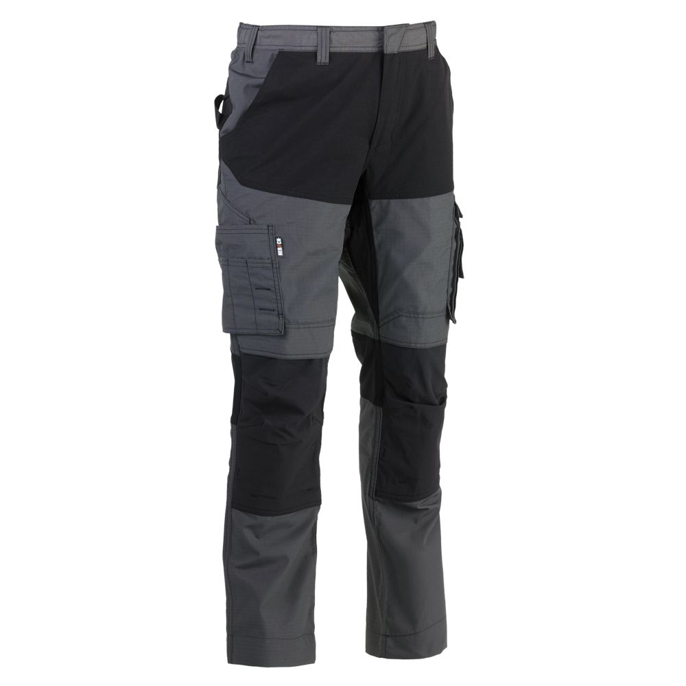 Herock Pantalon de travail à poches multiples Hector , gris, taille 50, longueur 81 cm