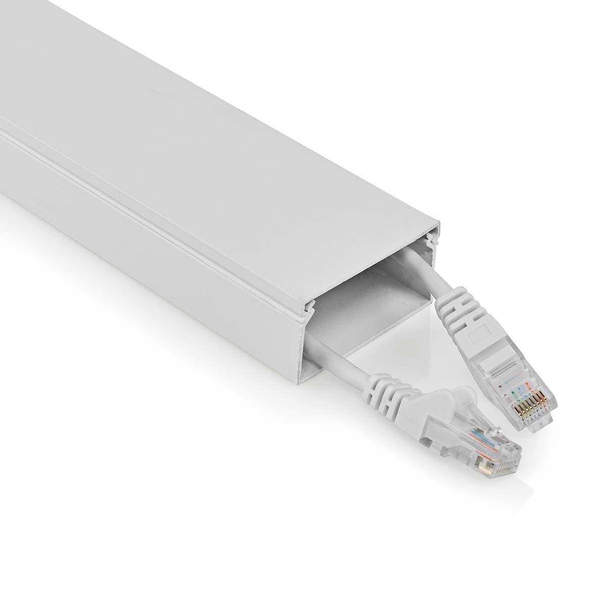 Nedis Gestion des câbles  Conduit  1 pièces  Épaisseur maximale du câble: 25 mm  Aluminium  Blanc