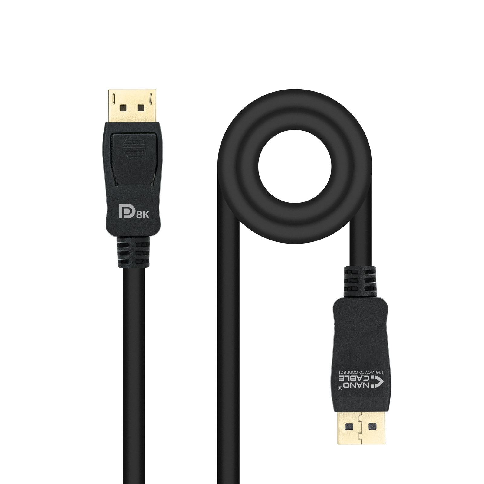 Nanocable Câble DisplayPort 1.4 2m M/M (Noir)