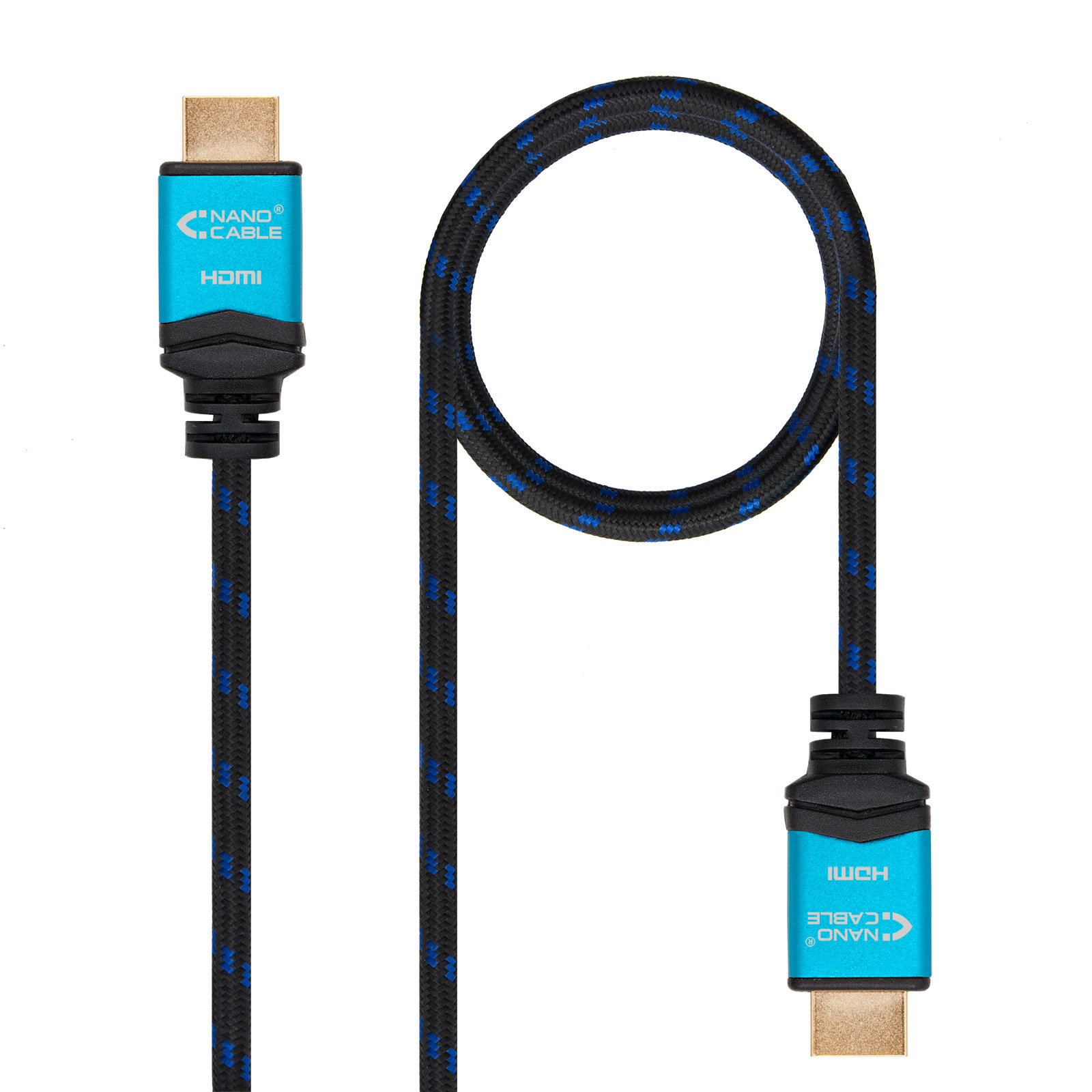 Nanocable Câble HDMI 2.0 M/M 7m (Noir/Bleu)