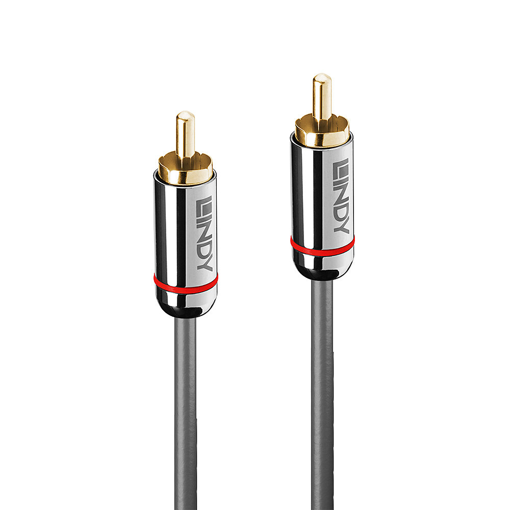 Lindy Cromo Line Audio Cable Digital Coaxial RCA-RCA M-M 2m anthrazit