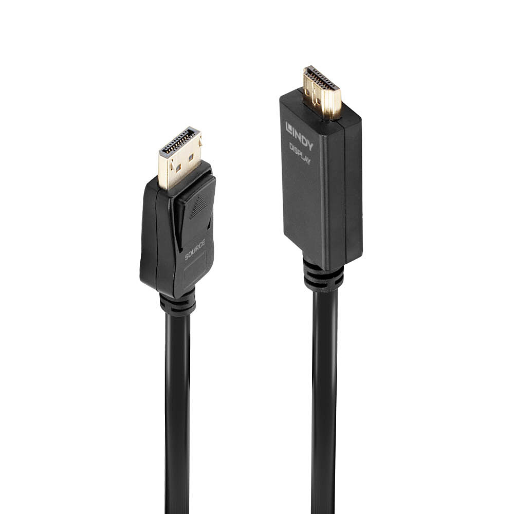 Lindy Câble DisplayPort vers HDMI 4K30 DP:passif 1m