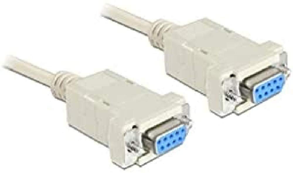 DeLock Seriell Nullmodem 9 pin female sur 9 pin female 1.8 m