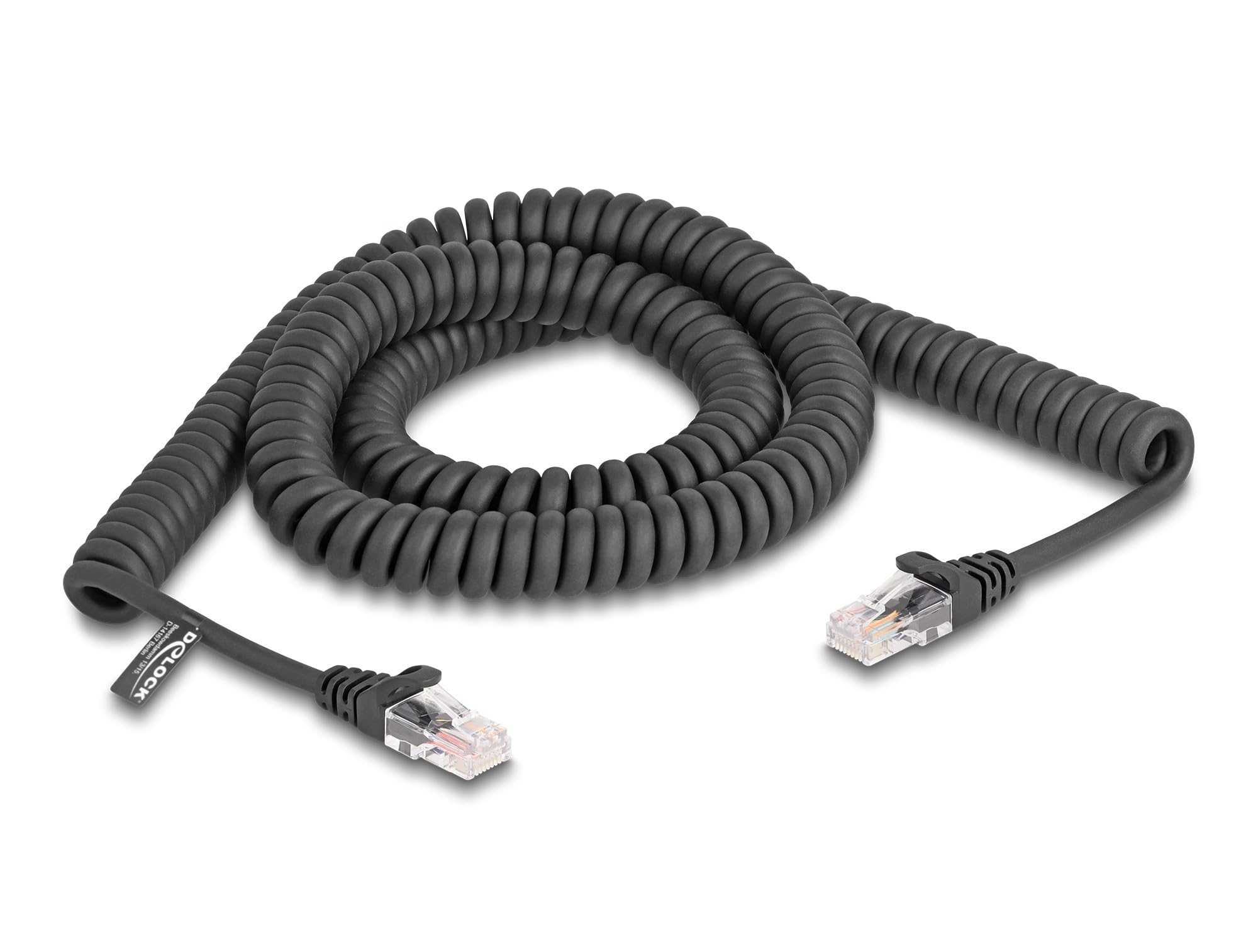 DeLock Spiralkabel RJ-45 Stecker > RJ-45 Stecker Cat.5e