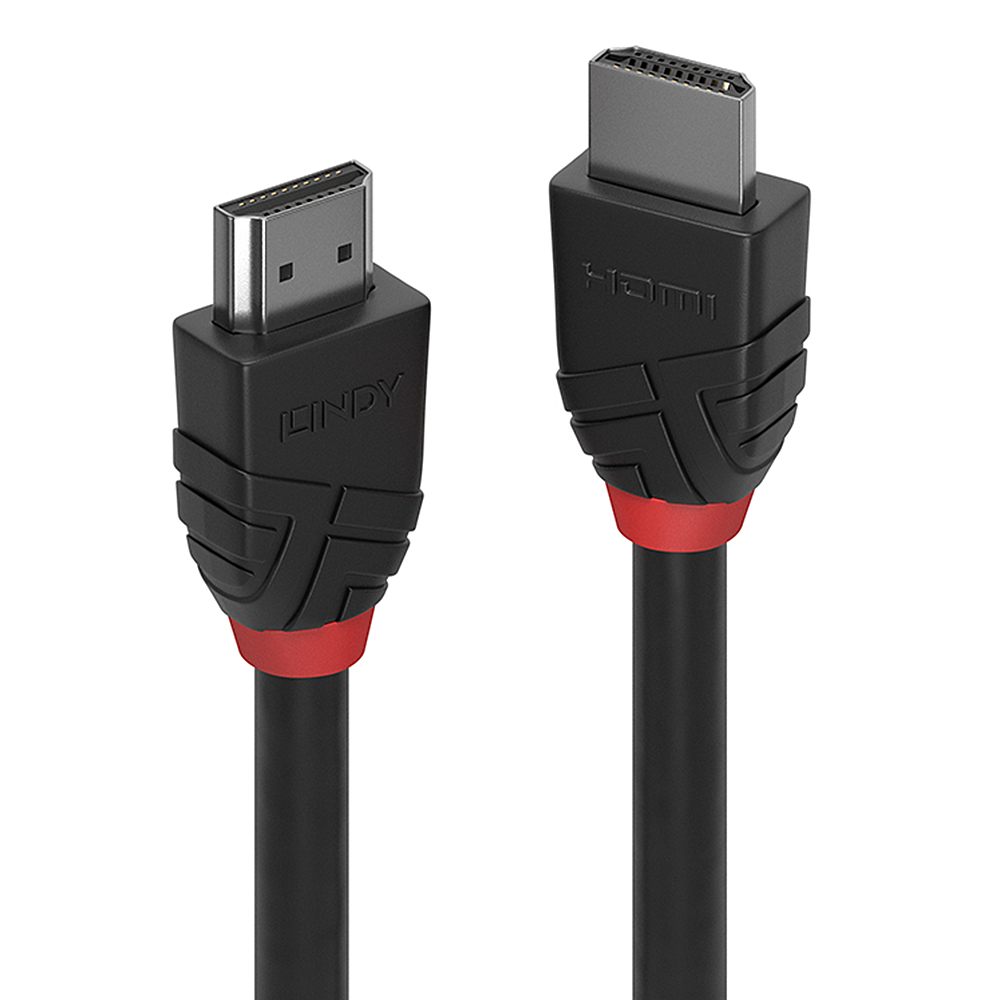 Lindy Câble HDMI 2.0 2m M/M (Noir/Rouge)