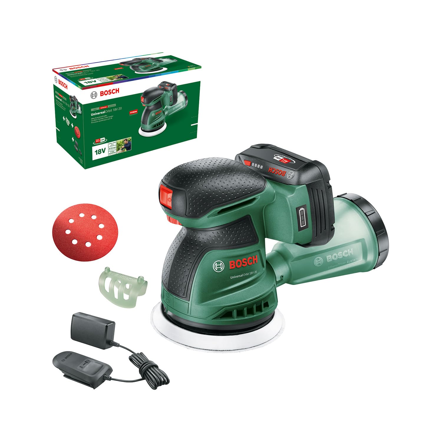 Bosch Akku-Exzenterschleifer UniversalOrbit 18V-20