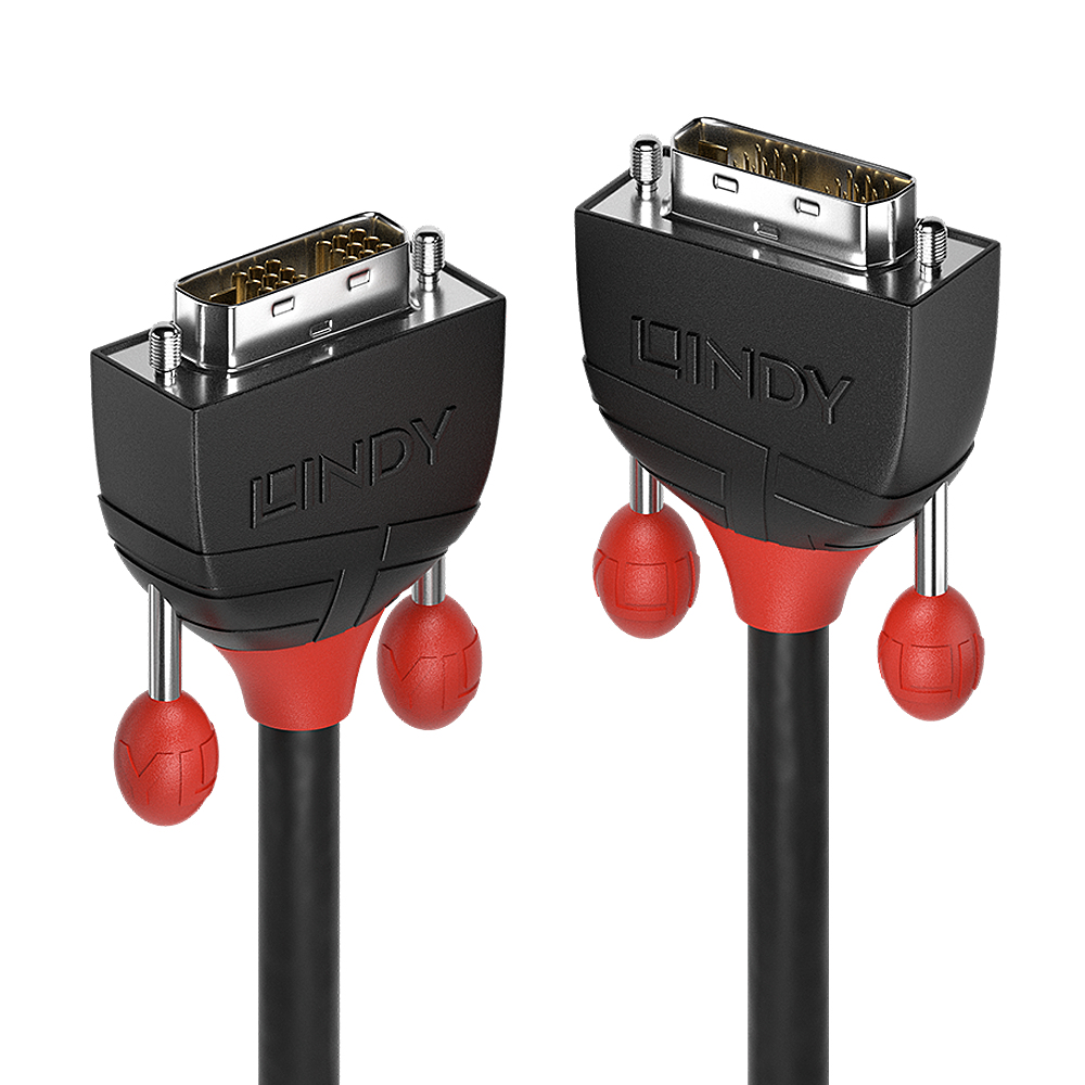 Lindy 3m DVI-D Single Link Cable Black Line