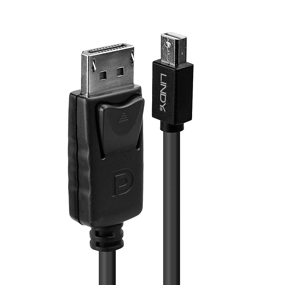 Lindy Mini DP to DP Cable black 5m MiniDisplayPort to DisplayPort