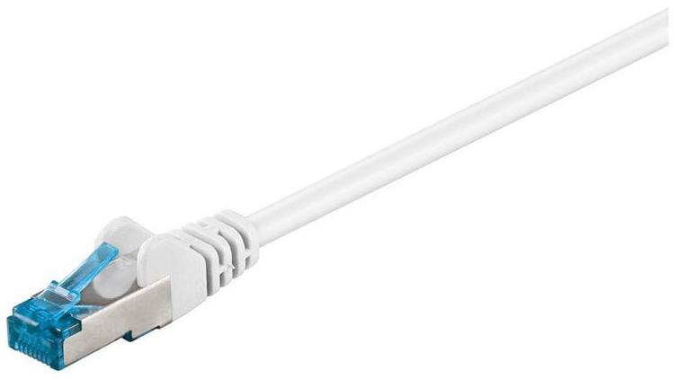 Goobay Câble/Cordon réseau  RJ45 Catégorie 6A SSTP (S/FTP) Droit 20m (Blanc)