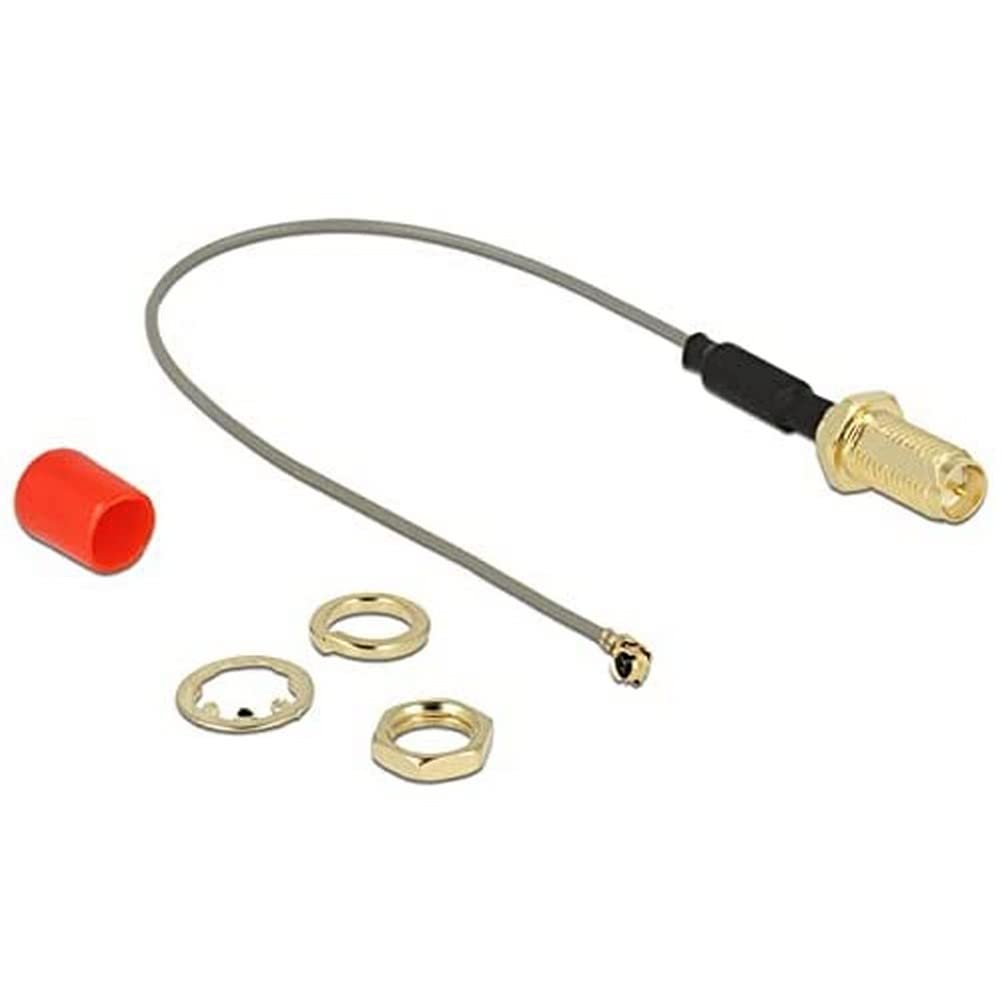 DeLock Antennenkabel RP-SMA (Buchse zum Einbau) > MHF (Stecker)