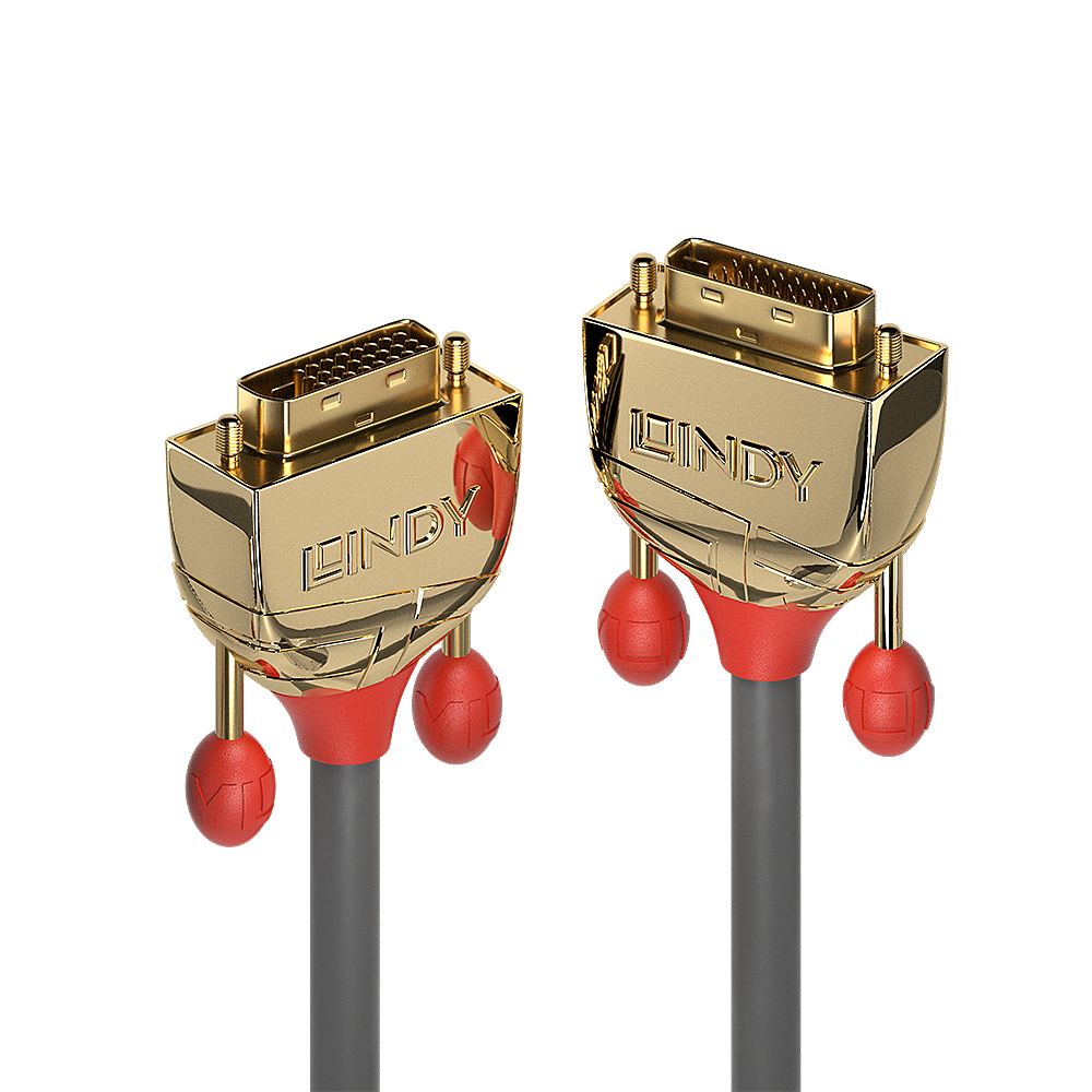 Lindy 3m DVI-D Dual Link Cable Gold Line Digital Dual Link Connector 24+1