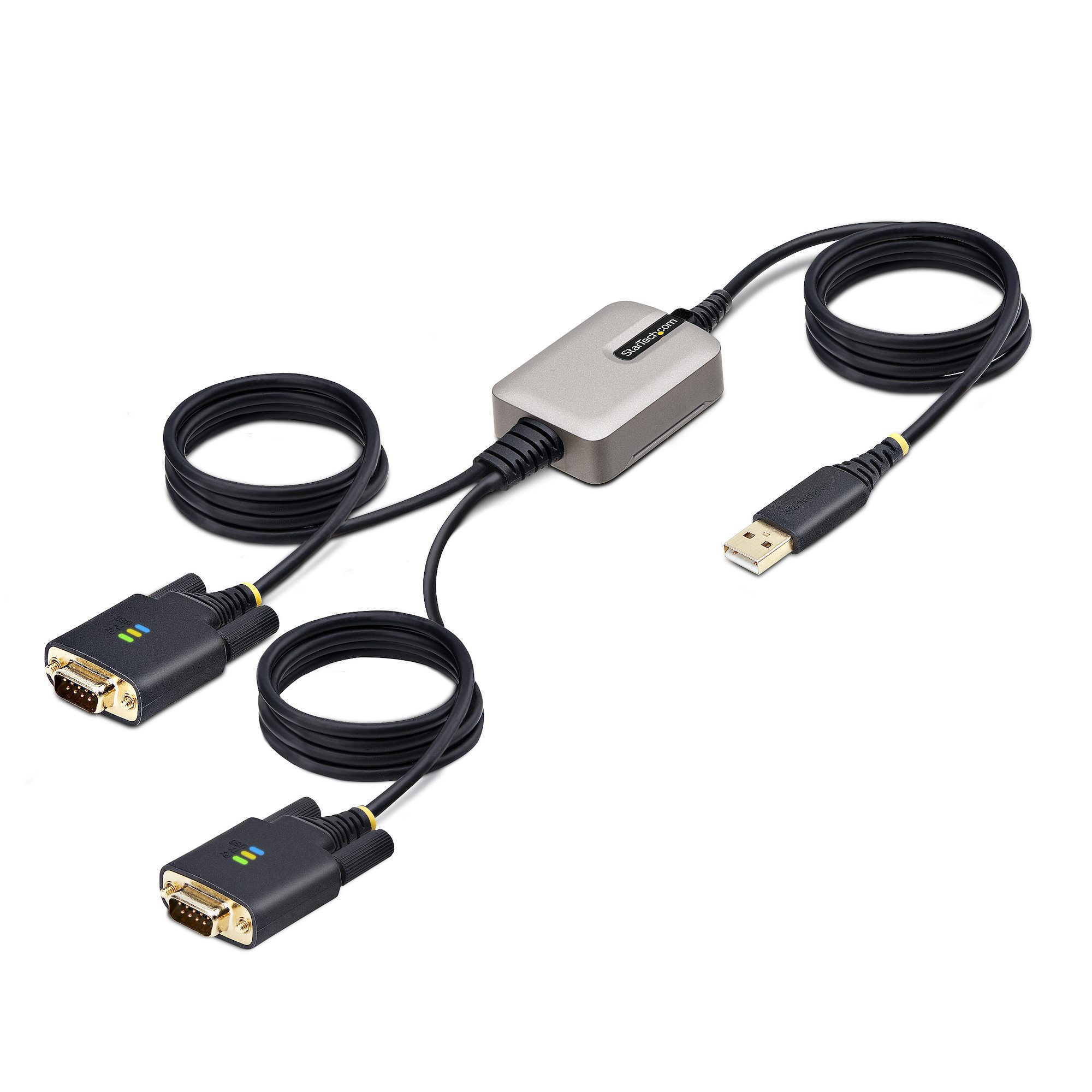 STARTECH StarTech.com Adaptateur USB vers Série de 2 Ports de 4 m, FTDI/DB9 RS232