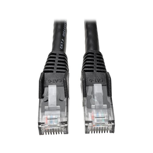 EATON Cable Ethernet Gigabit moule Snagless (UTP) Cat6 (RJ45 M/M), noir, 4,57 m