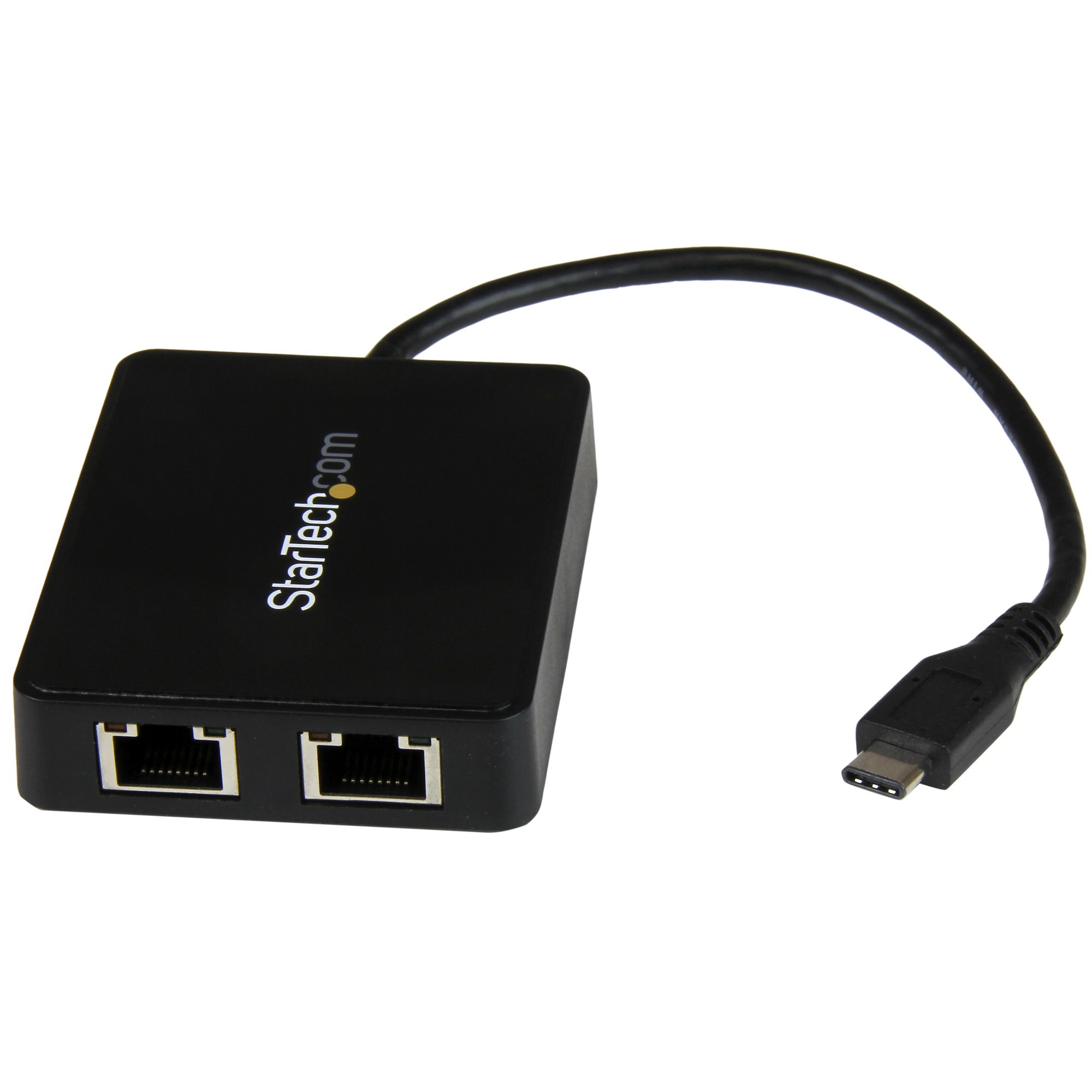 STARTECH StarTech.com Adaptateur réseau USB-C vers 2 ports Gigabit Ethernet avec port USB 3.0 (Type-A) (US1GC301AU2R)