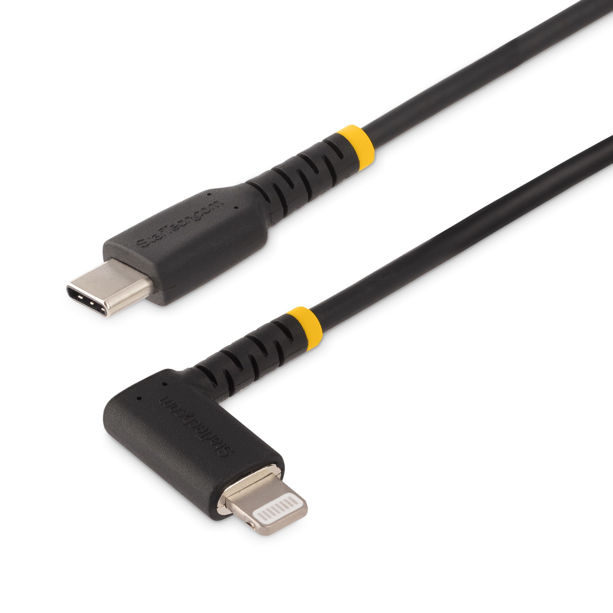STARTECH StarTech.com Câble USB-C vers Lightning de 1m, Cordon USB-C à Angle Droit