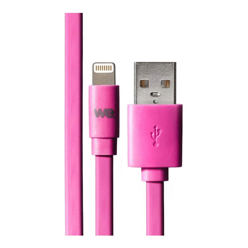 WE C ble Apple USB/lightning plat: évite de faire des noeuds 1m Fushia