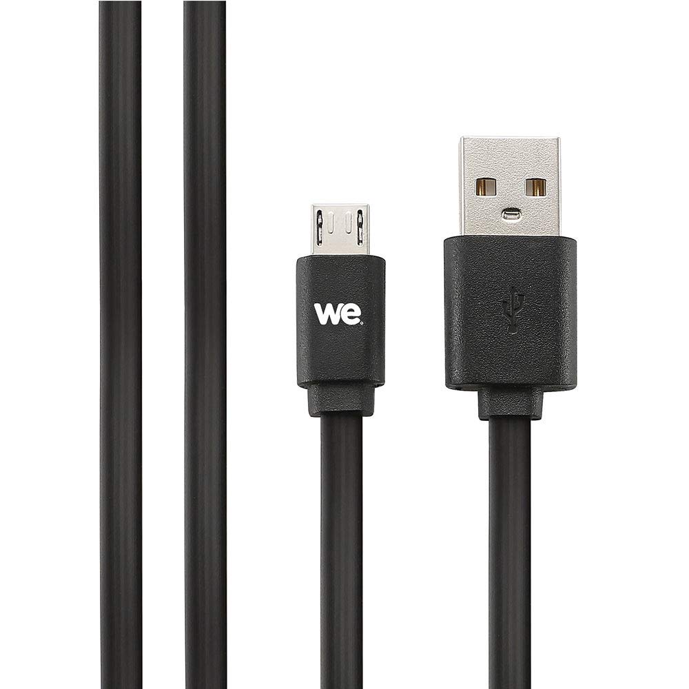 WE C ble USB/micro USB plat 2m noir