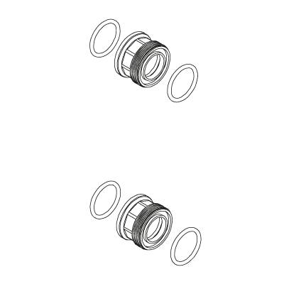 kit doppio raccordo filtro