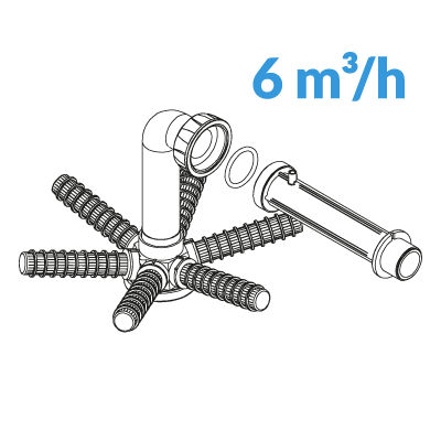 kit tubi inferiori 6 mc/h