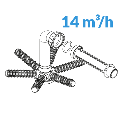 kit tubi inferiori 14 mc/h