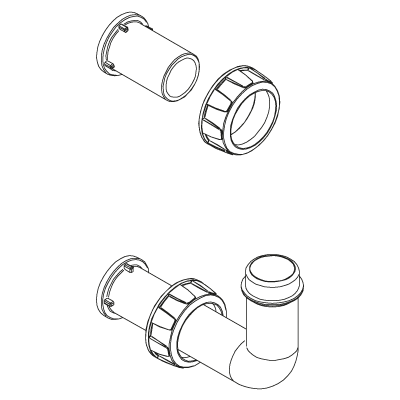 kit tubi uscita raccordi