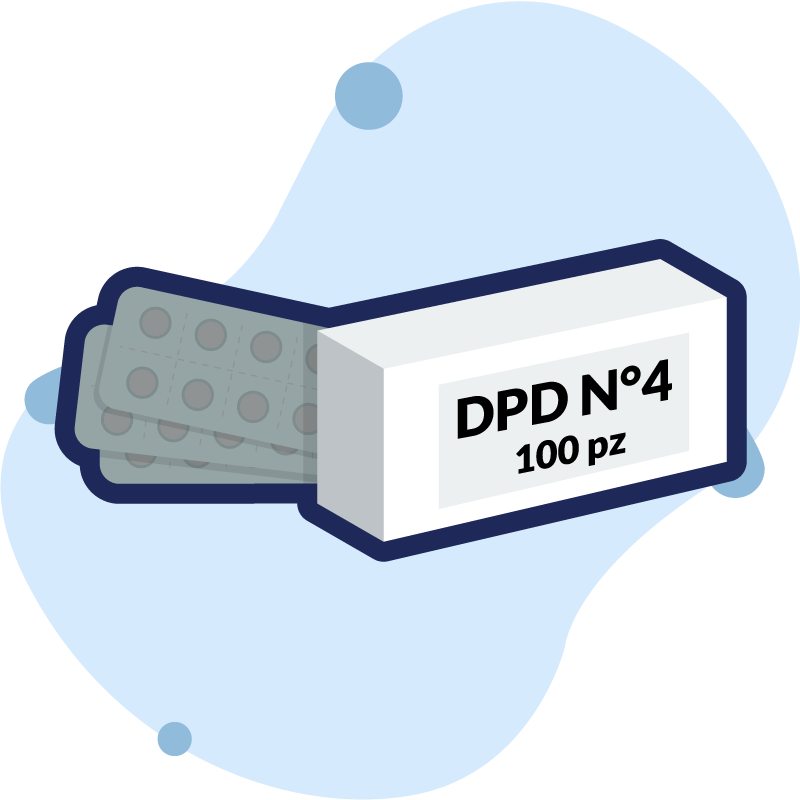 pastiglie di ricambio DPD 4