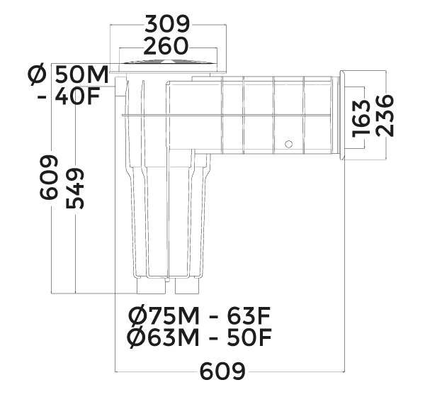 dimensioni skimmer classic