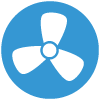Flujo de aire del ventilador de pie Casafan 305008 Speed 50-G