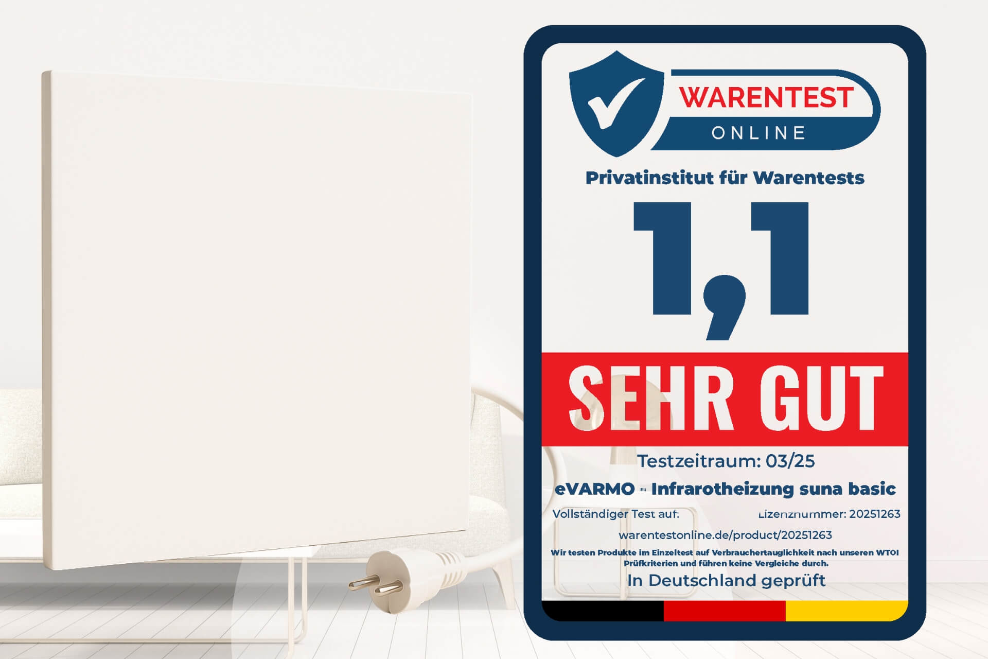 Warentest Note 1,1