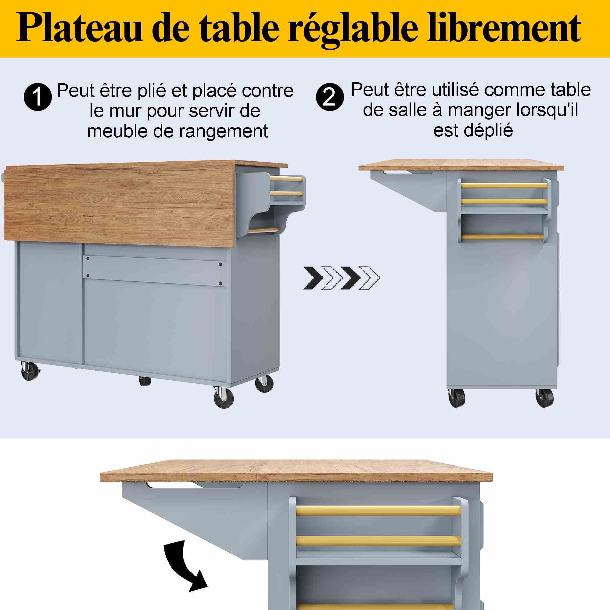 Rangement du chariot