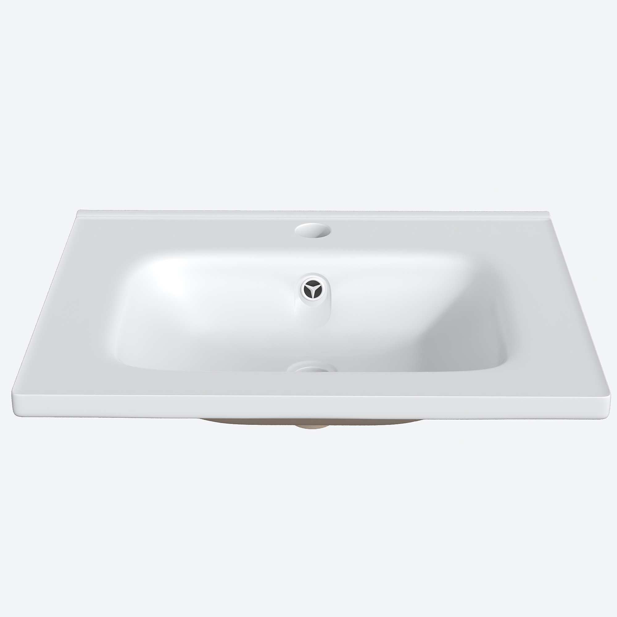 Dos ouvert pour canalisations meuble LED blanc