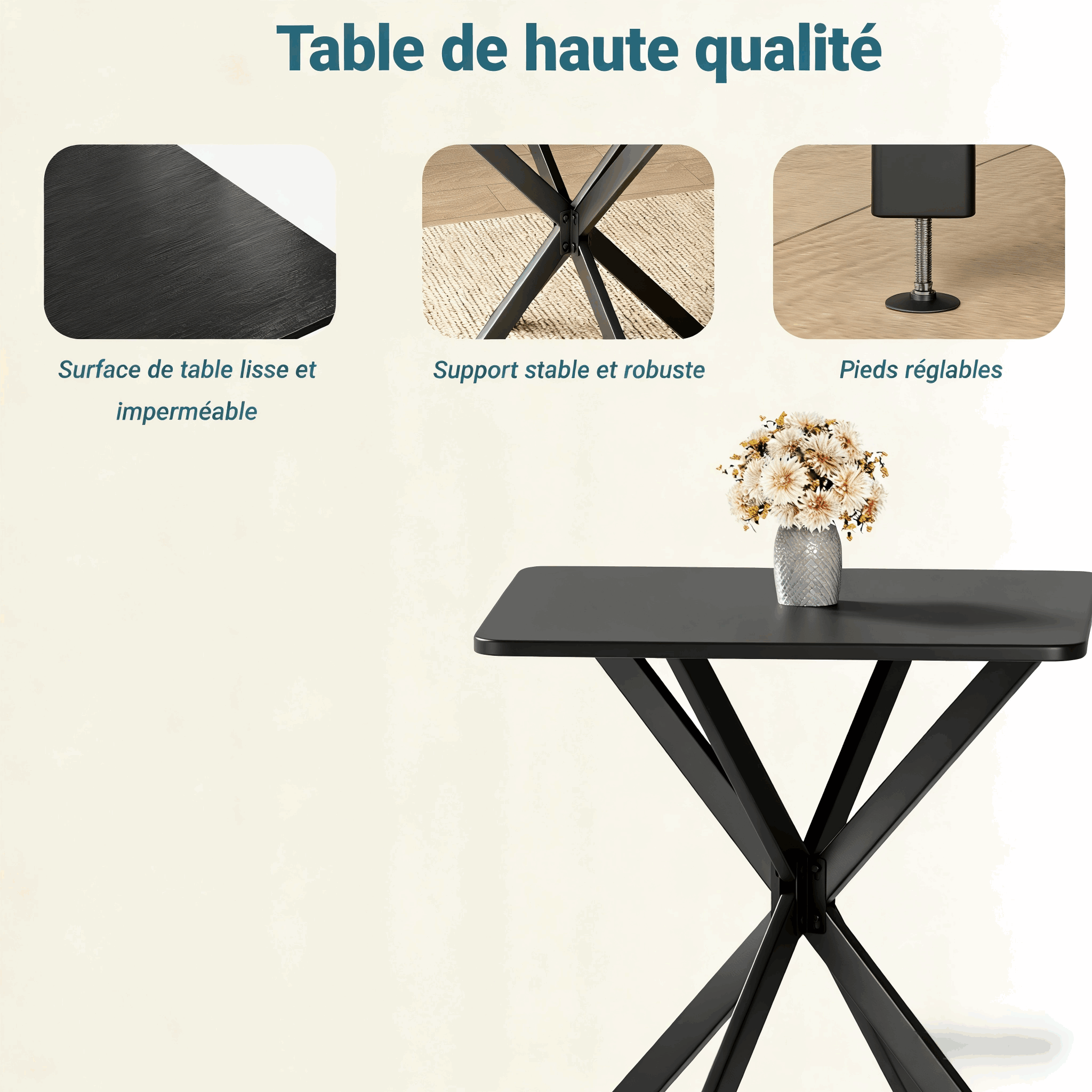 Design rétro marron vintage table industriel