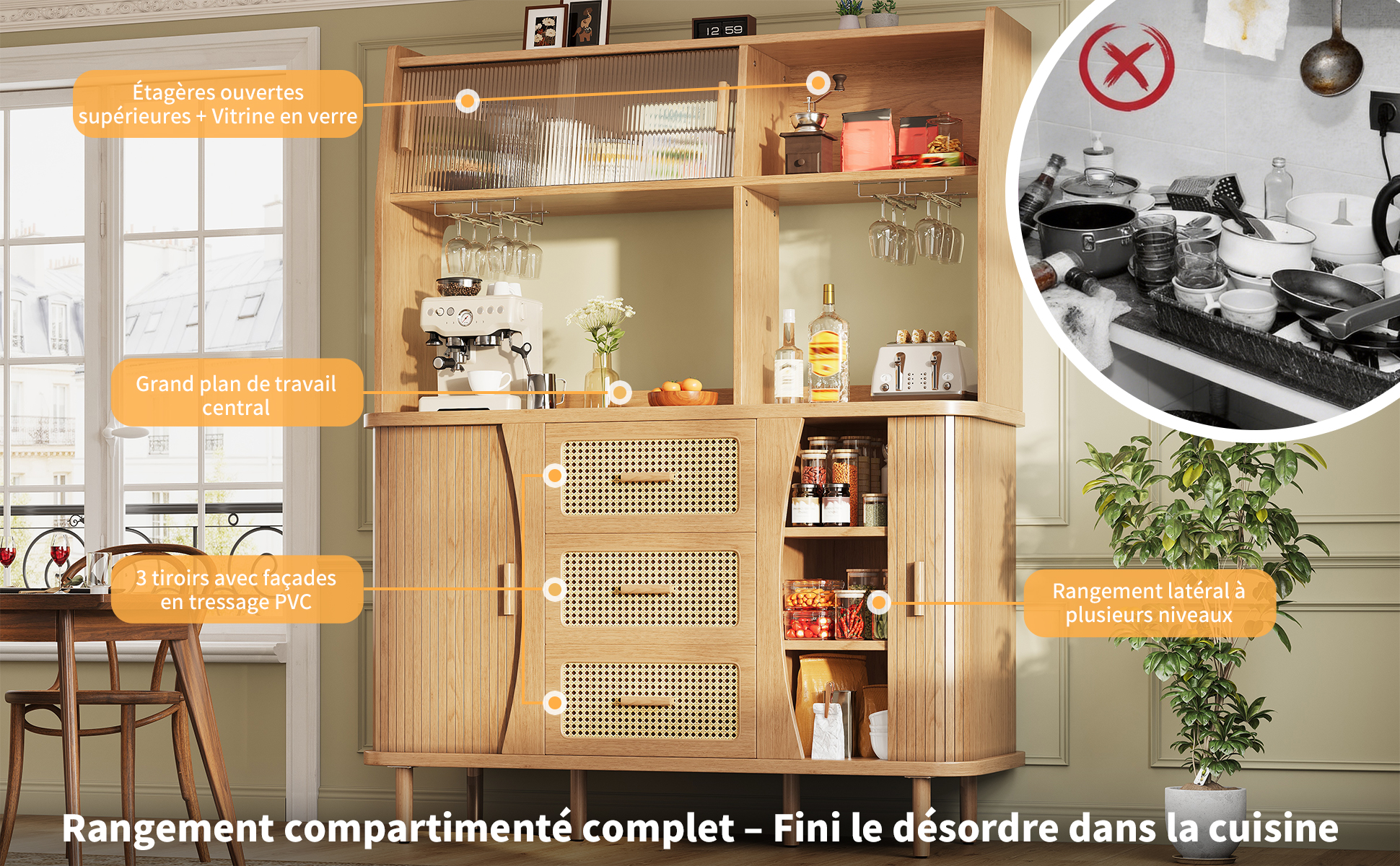 Buffet vintage vue 3