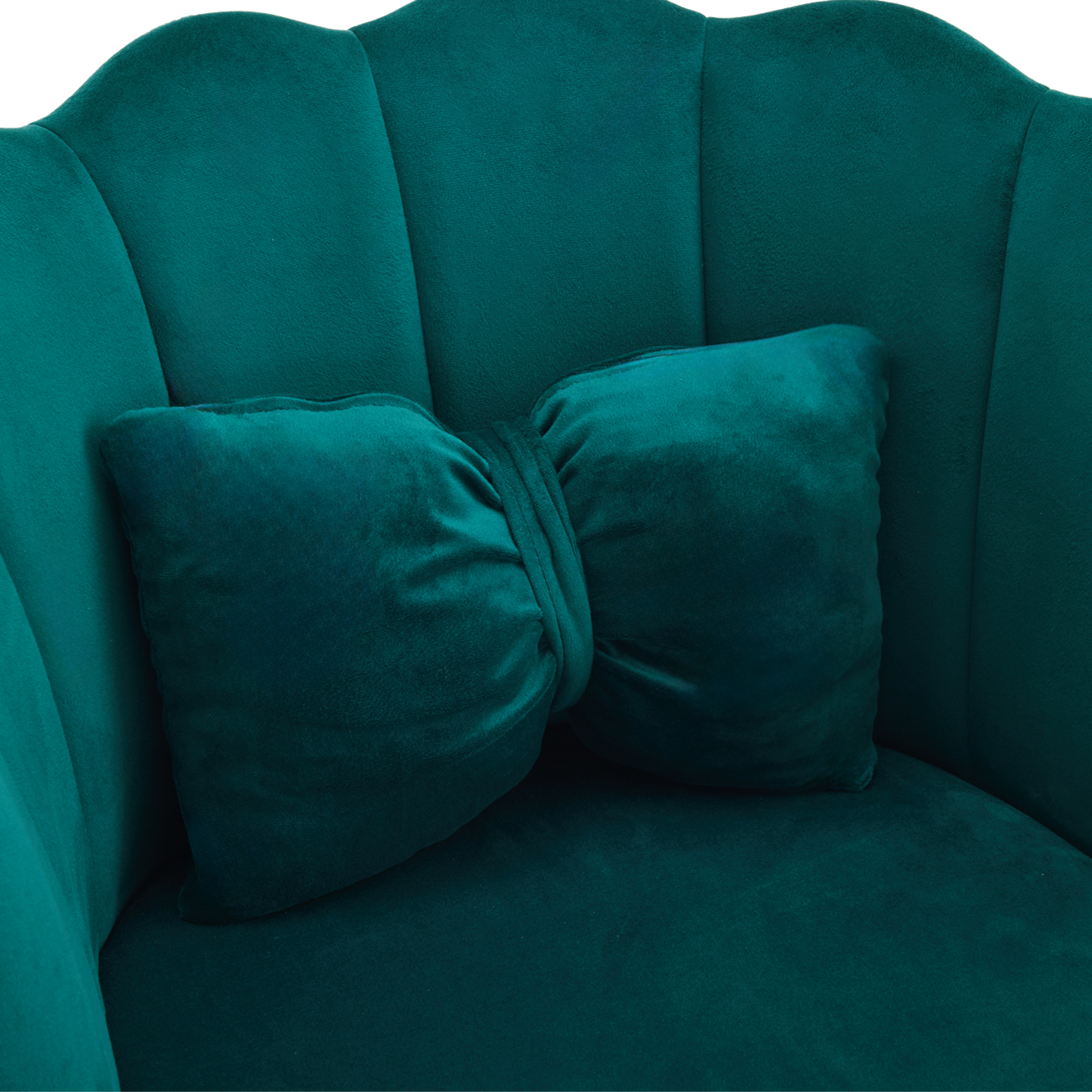 Assise épaisse rembourrée 9cm velours vert