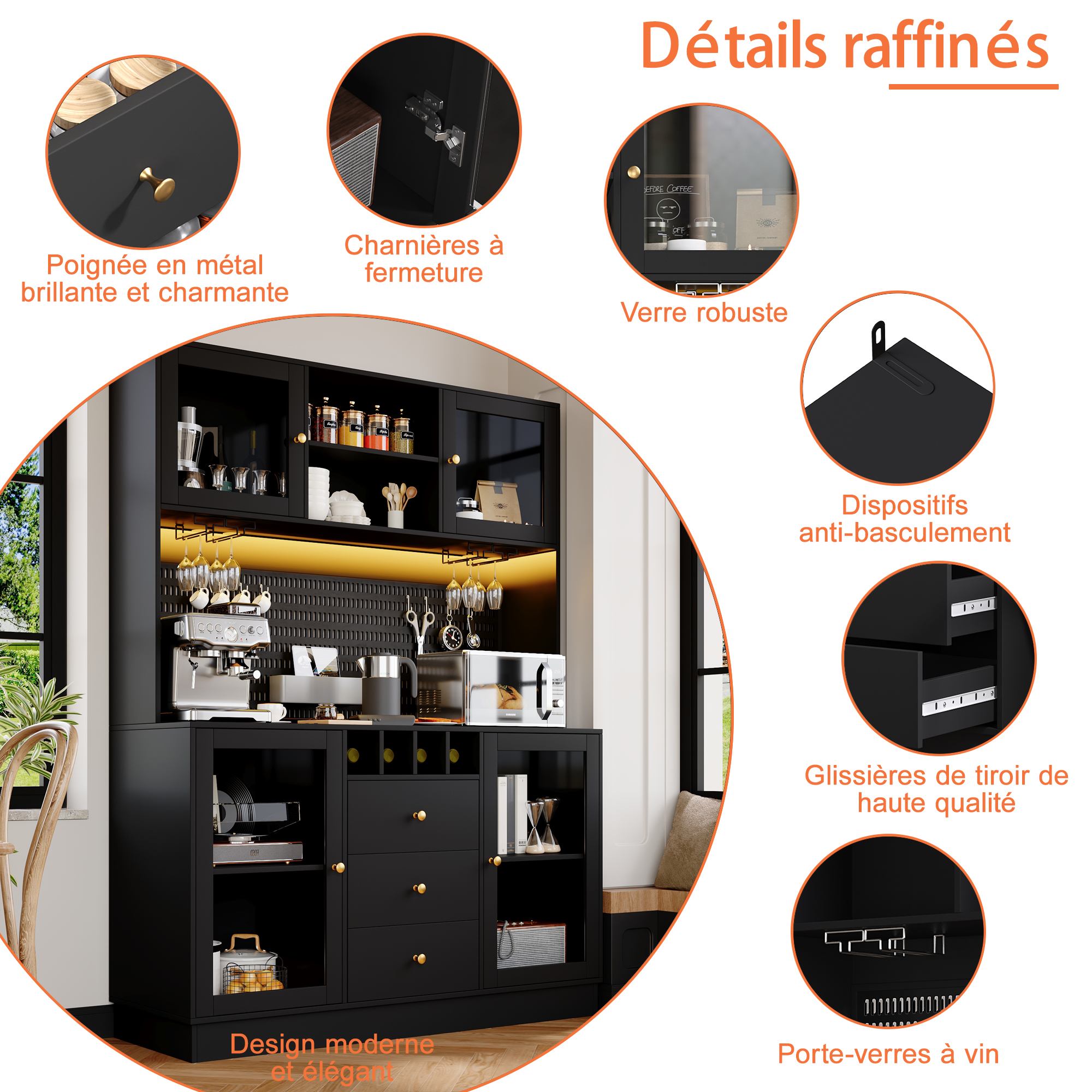 Armoire cuisine avec tiroirs