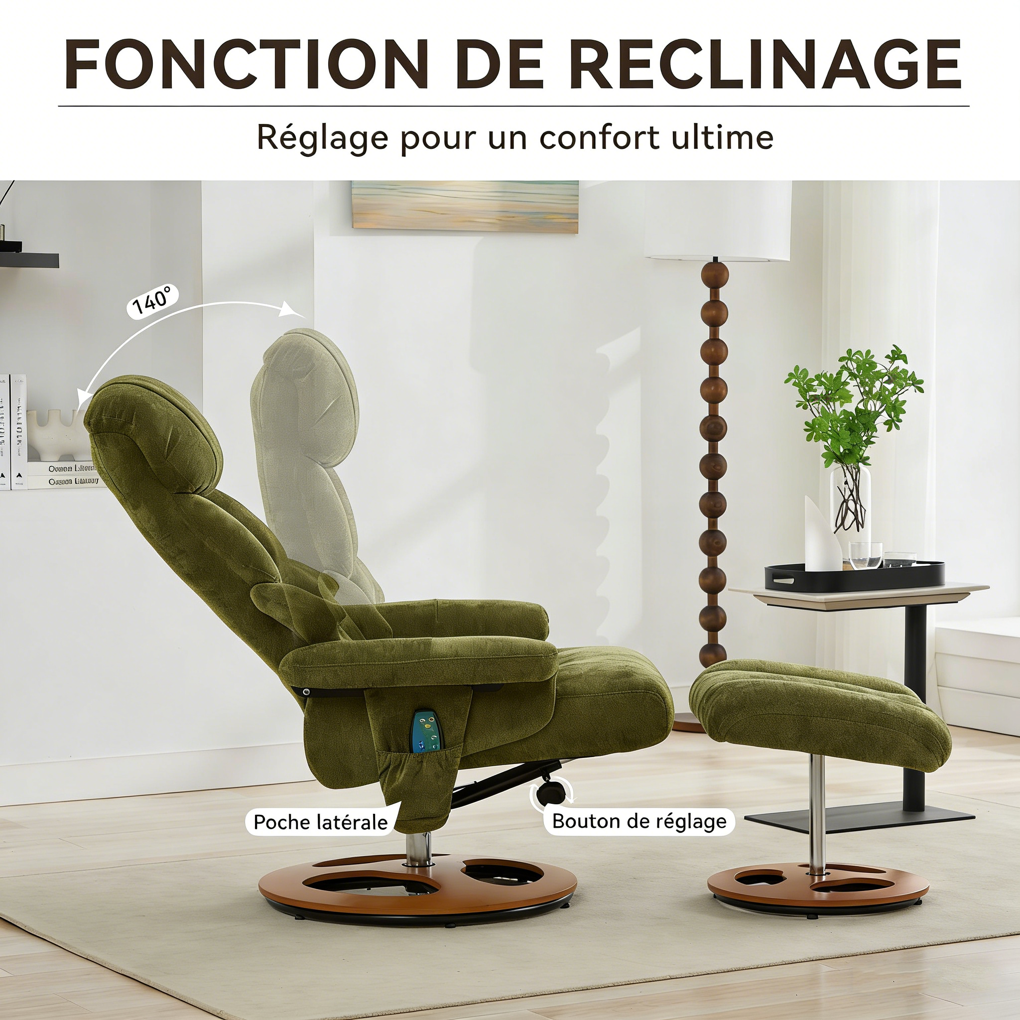 Fauteuil charge maximale 110kg assemblage facile 30min