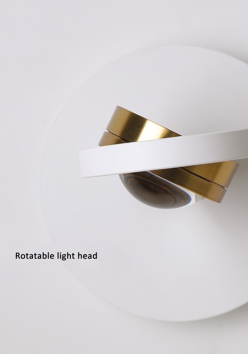 Cream Wind Wall Lamp Scandinavian Bedroom Bedside Lamp Hallway Aisle Wall Light Full Spectrum Eye Protection Wall Sconce