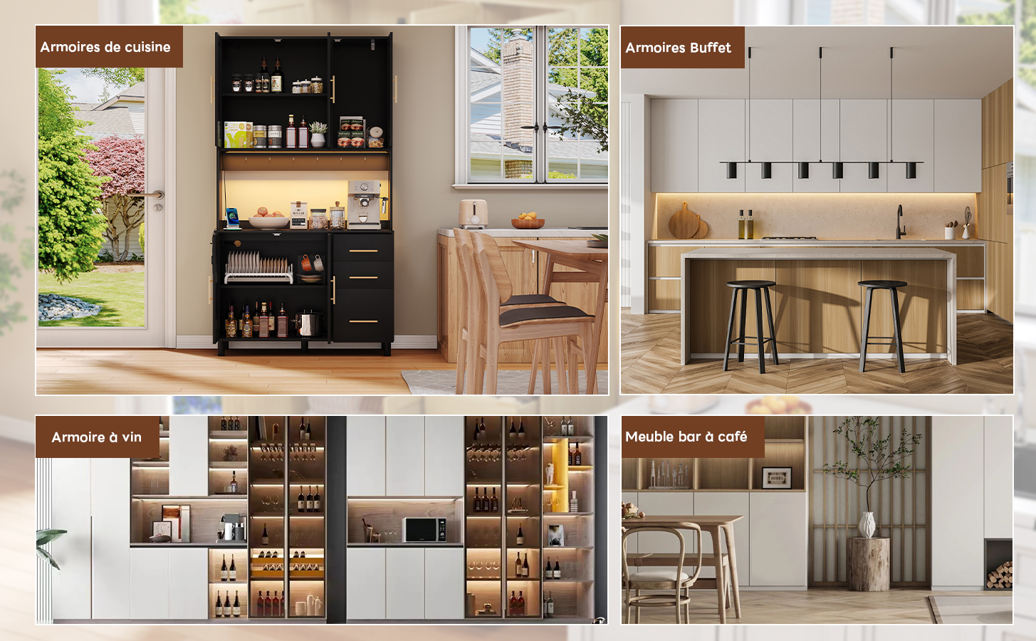 Buffet rotin LED 2