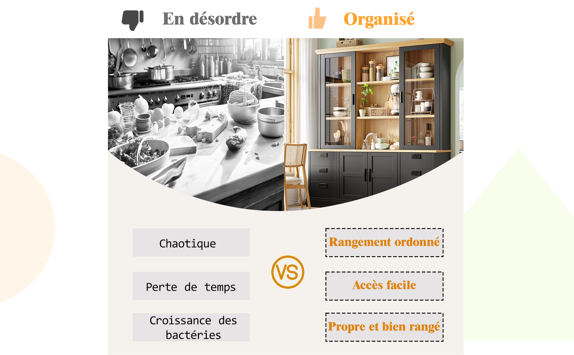 Armoire cuisine dispositif anti-chute sécurité famille