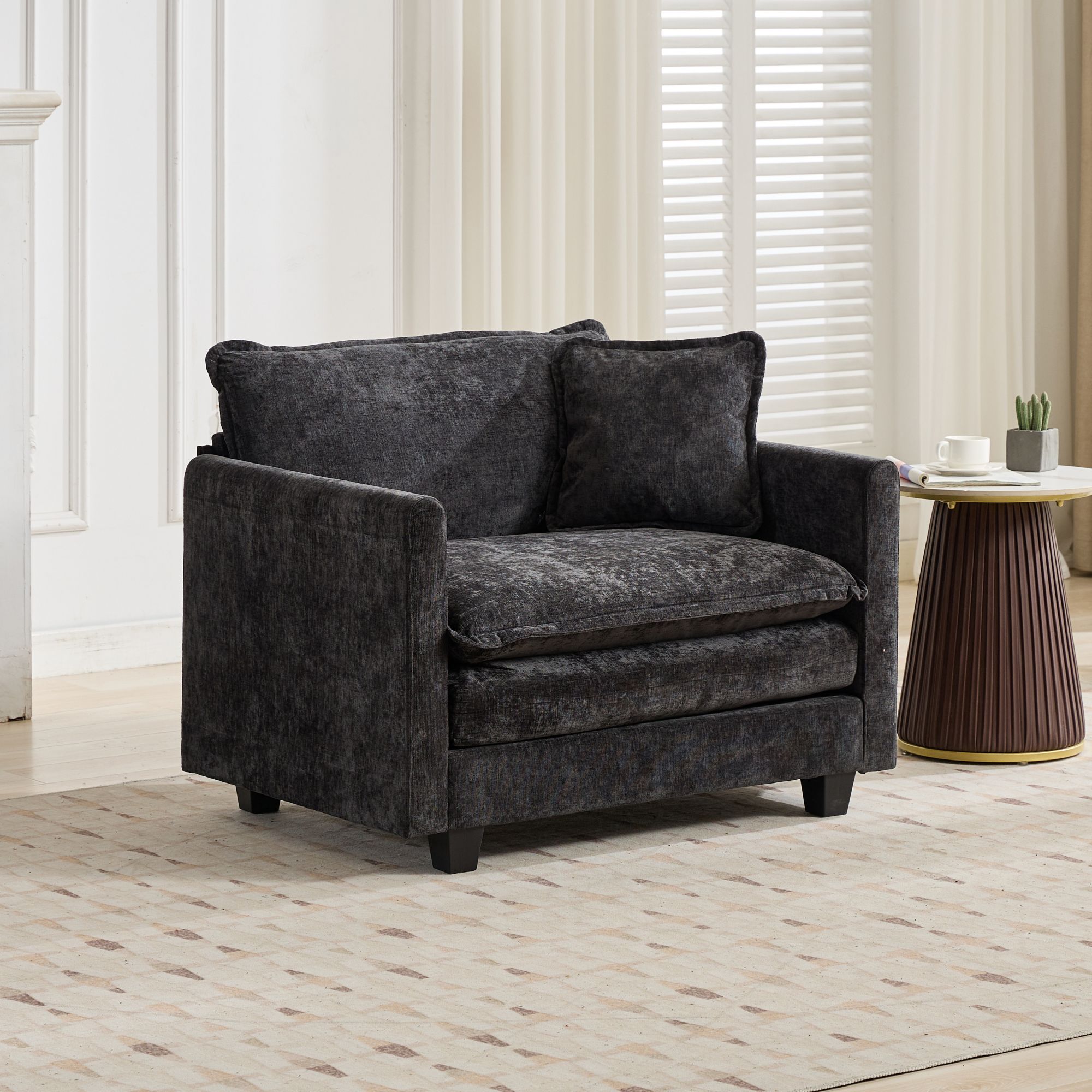 Sofa modulable chenille installation facile grande dimension