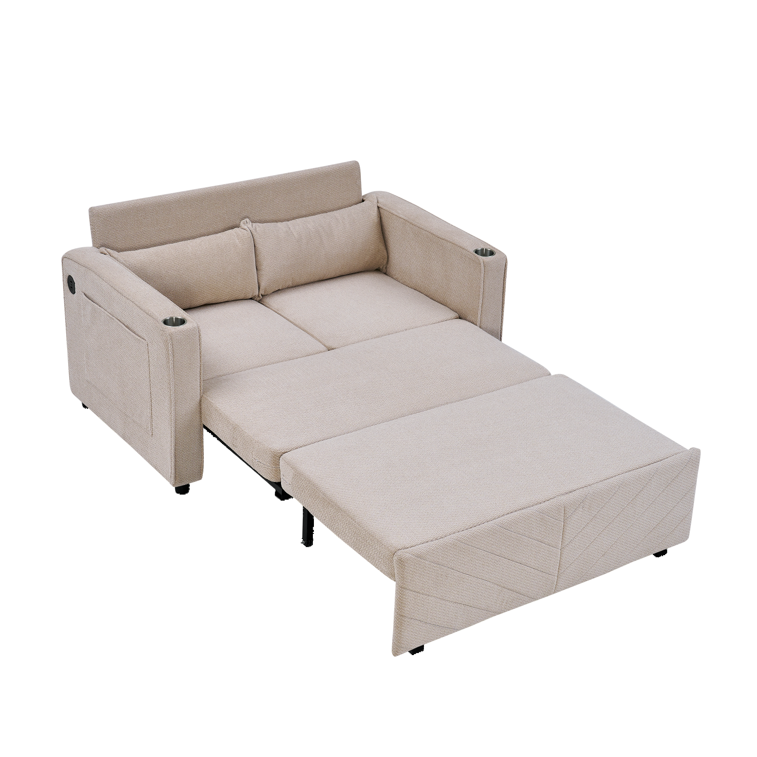 Canapé lit avec ports USB intégrés confort optimal