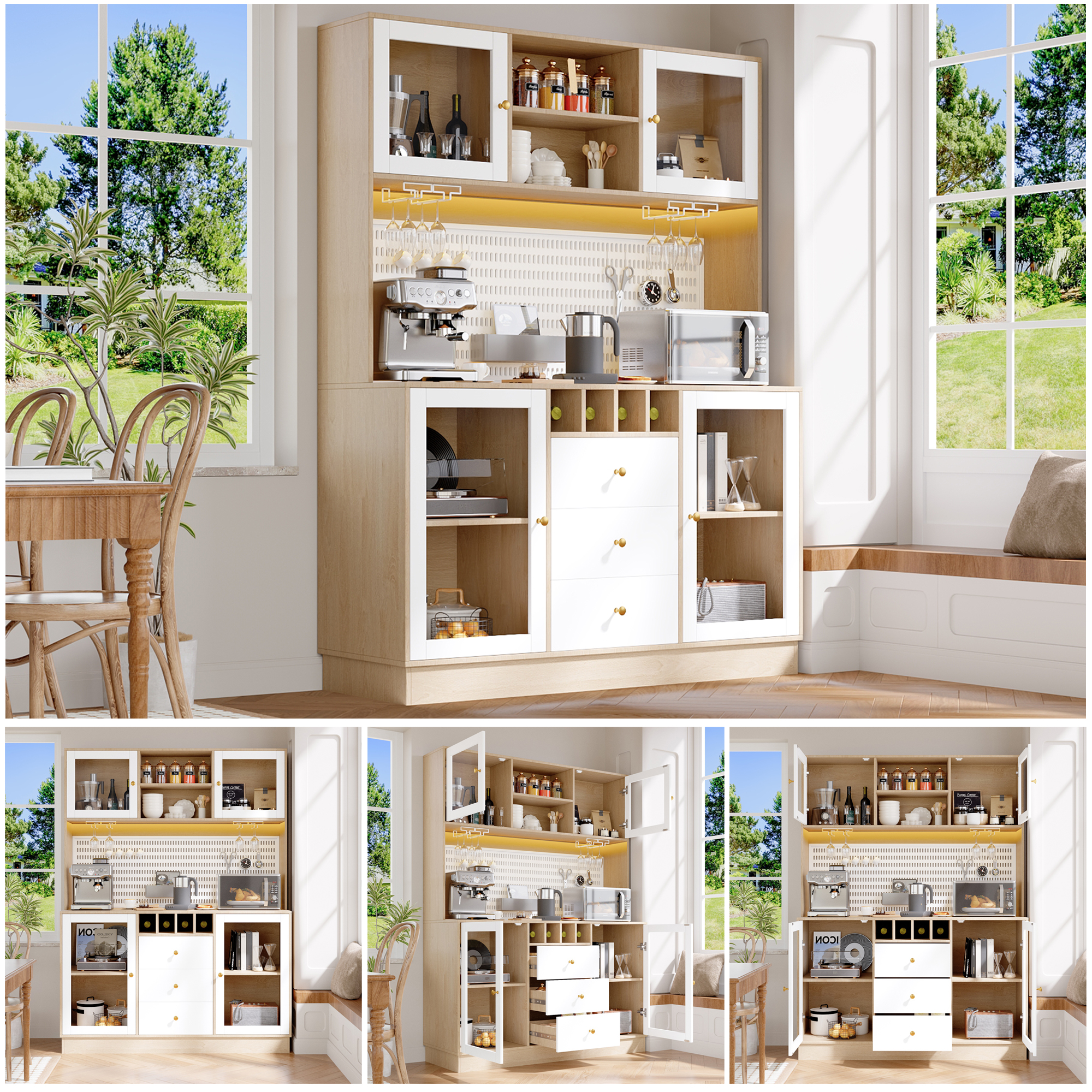 Armoire haute blanche moderne design