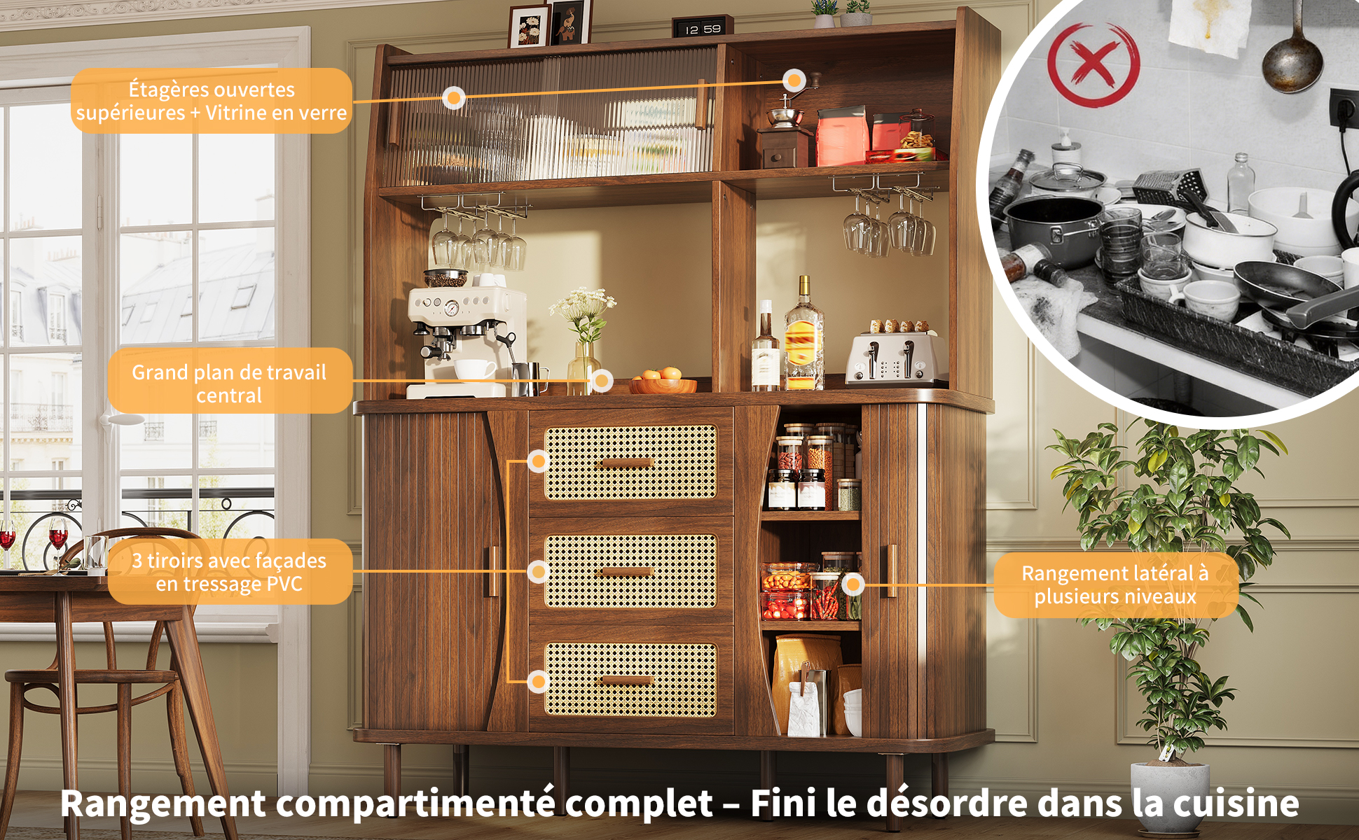 Buffet vintage vue 3