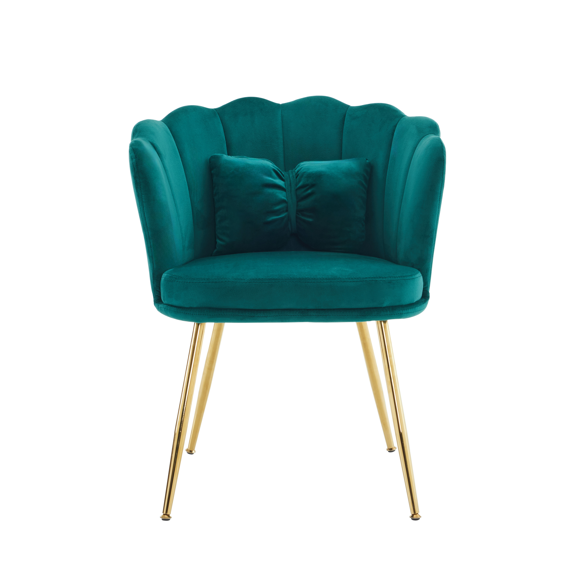 Fauteuil baignoire vert luxueux pour salon et chambre