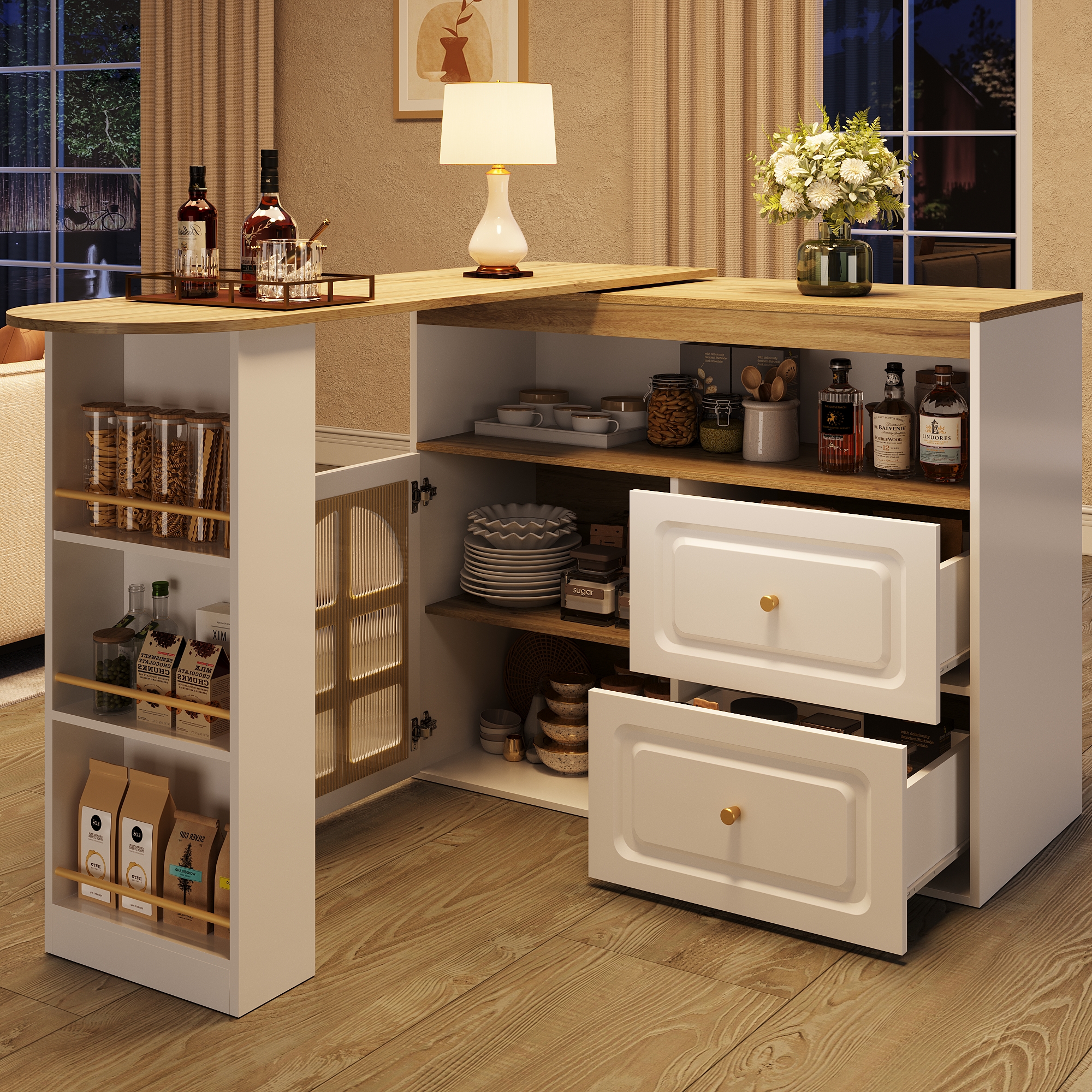 Table haute matériau MDF haute qualité robuste durable
